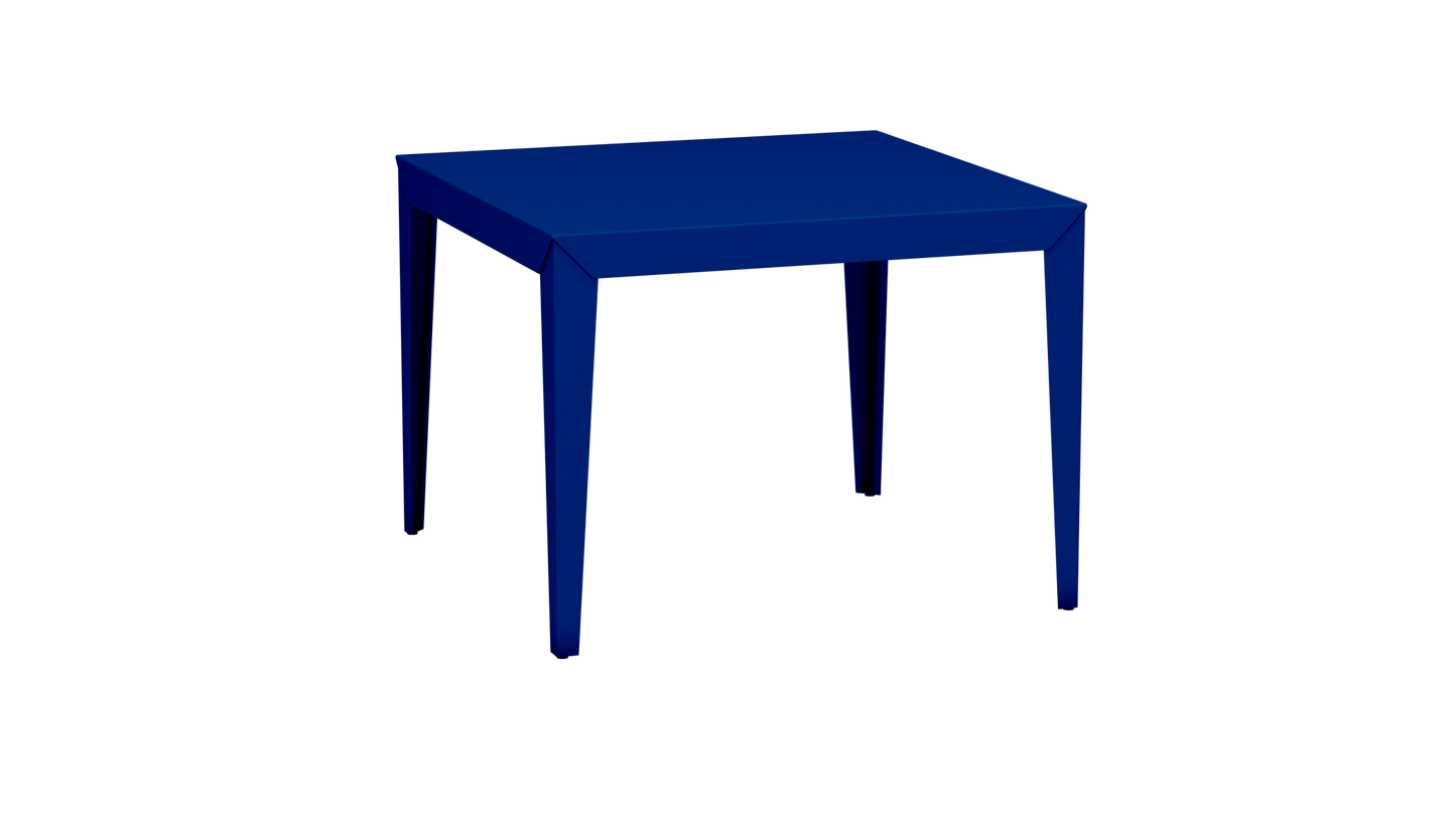 Table carrée en aluminium 100cm Zef - MATIERE GRISE - La Maison MilanaiseBleu pur 112Fuselés