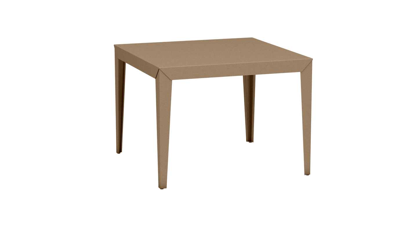 Table carrée en aluminium 100cm Zef - MATIERE GRISE - La Maison MilanaiseSable 018Fuselés