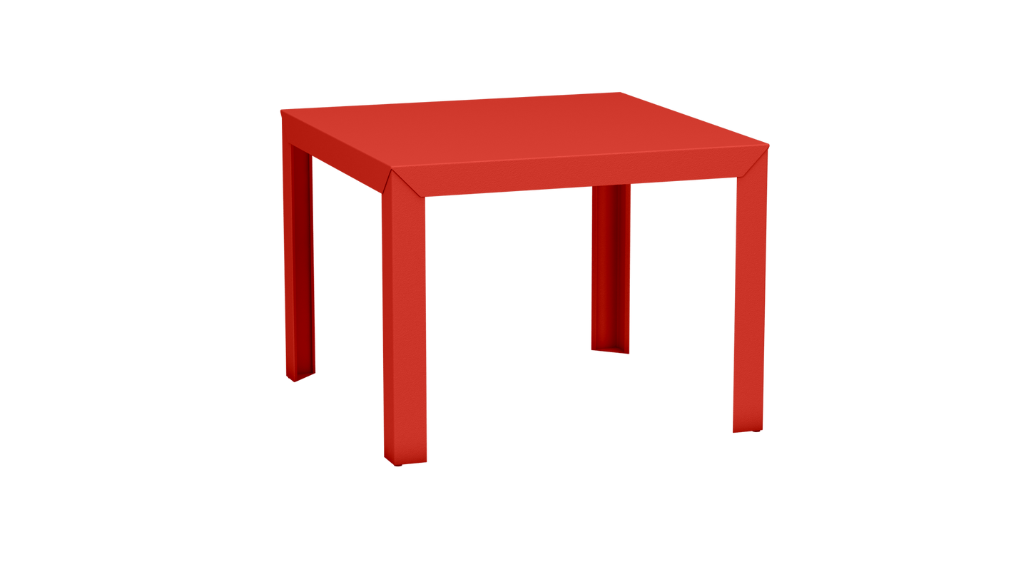 Table carrée en aluminium 100cm Zef - MATIERE GRISE - La Maison MilanaisePêche 143Droits