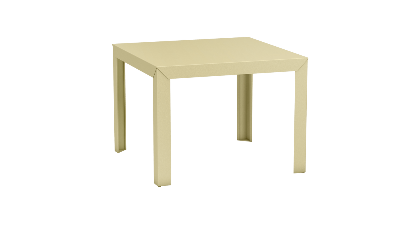 Table carrée en aluminium 100cm Zef - MATIERE GRISE - La Maison MilanaiseChampagne 231Droits