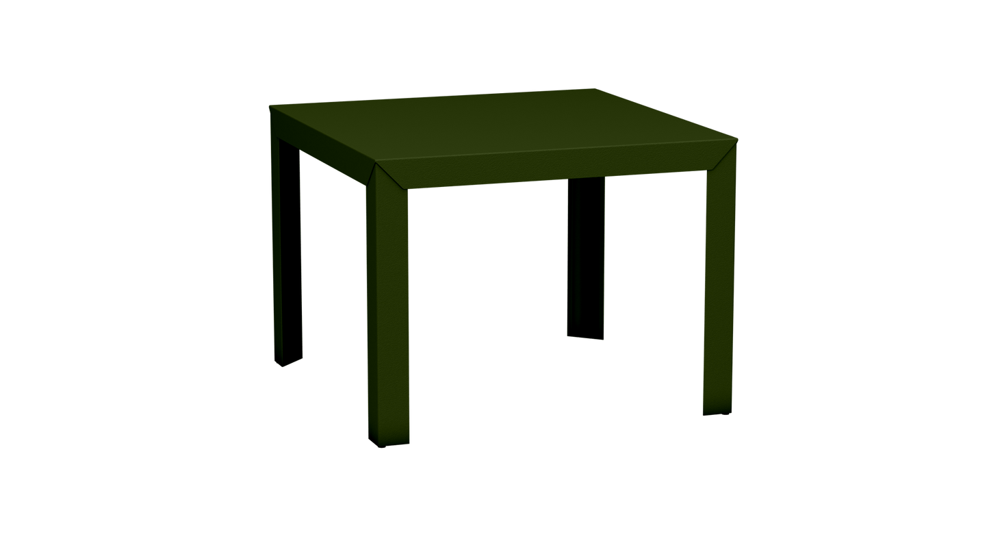 Table carrée en aluminium 100cm Zef - MATIERE GRISE - La Maison MilanaiseKaki 122Droits