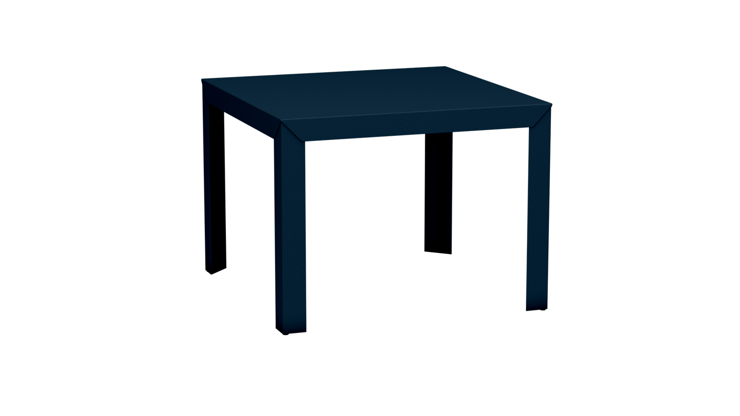 Table carrée en aluminium 100cm Zef - MATIERE GRISE - La Maison MilanaiseDenim 007Droits
