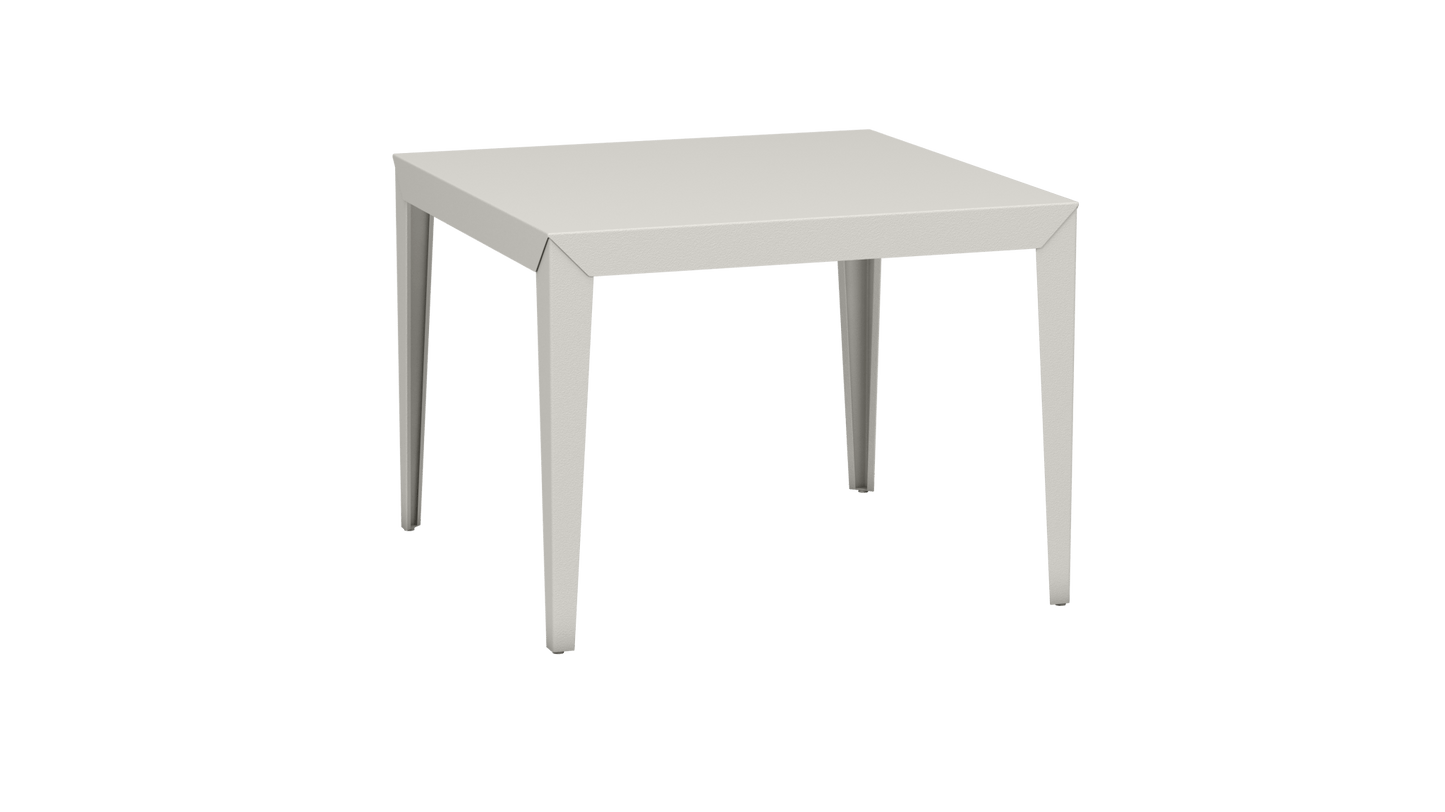 Table carrée en aluminium 100cm Zef - MATIERE GRISE - La Maison MilanaiseCraie 023Fuselés