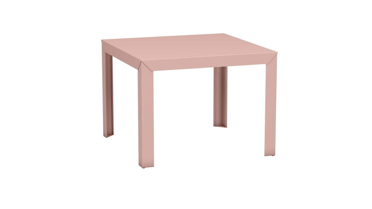 Table carrée en aluminium 100cm Zef - MATIERE GRISE - La Maison MilanaiseBaby pink 162Droits