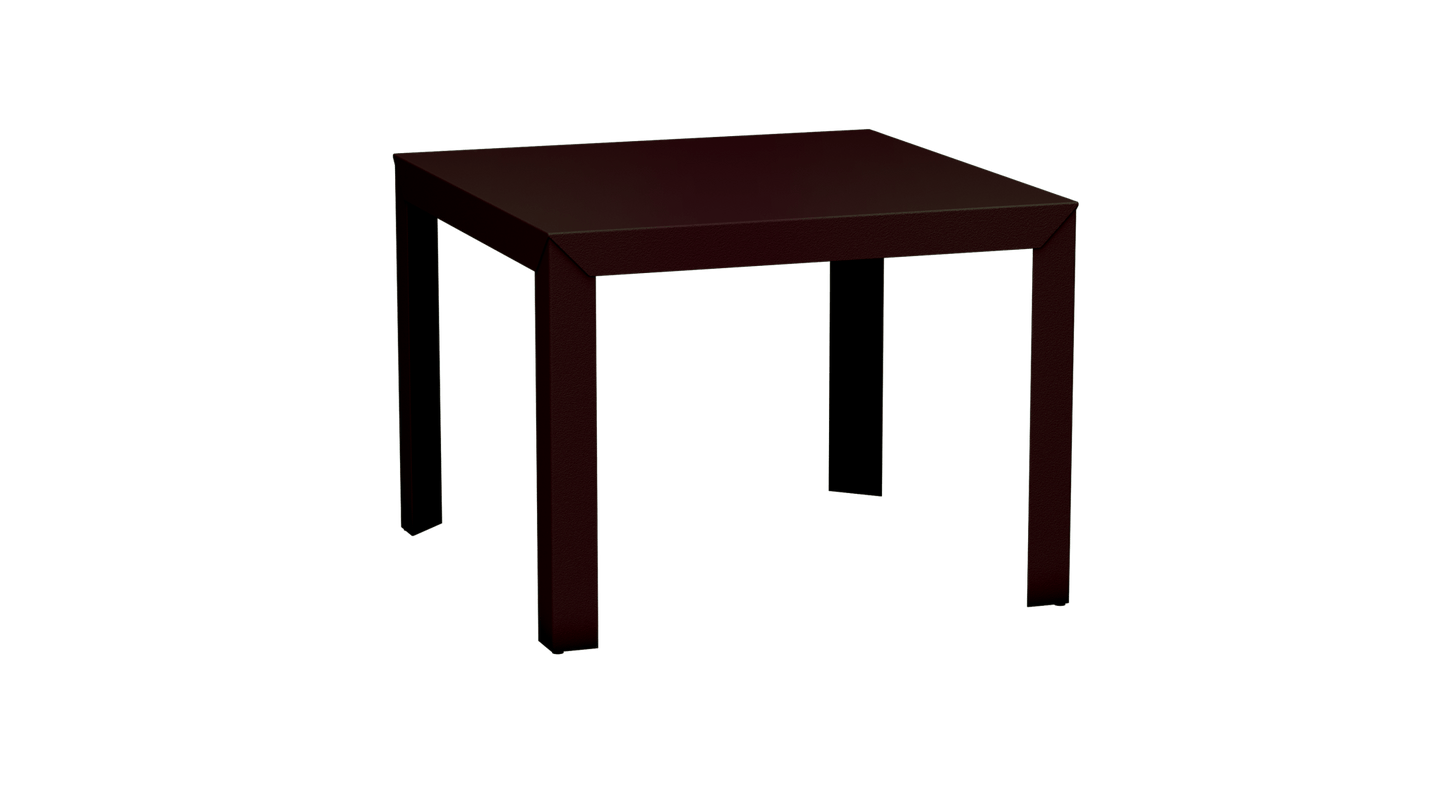 Table carrée en aluminium 100cm Zef - MATIERE GRISE - La Maison MilanaiseViolet de Mars 171Droits
