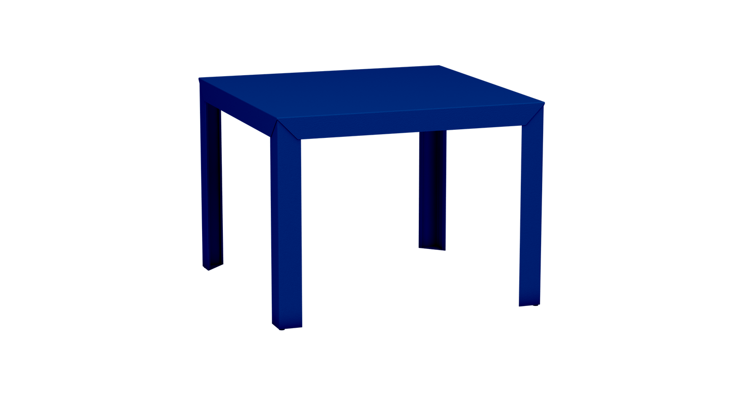 Table carrée en aluminium 100cm Zef - MATIERE GRISE - La Maison MilanaiseBleu pur 112Droits