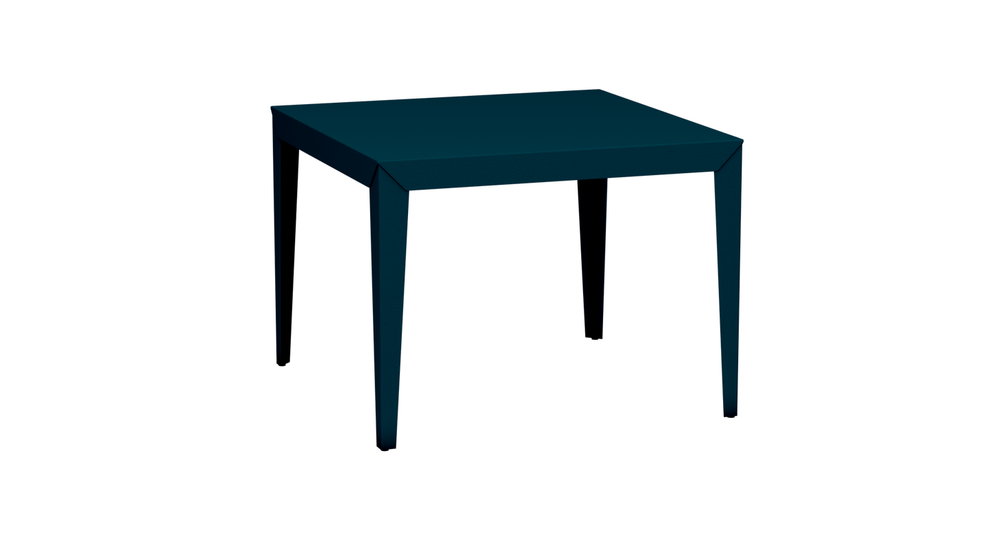 Table carrée en aluminium 100cm Zef - MATIERE GRISE - La Maison MilanaiseCanard 115Fuselés
