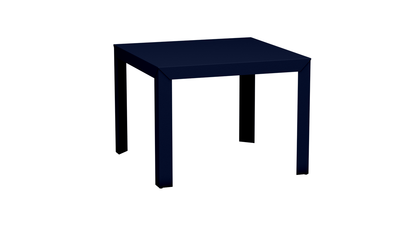 Table carrée en aluminium 100cm Zef - MATIERE GRISE - La Maison MilanaiseNuit 114Droits
