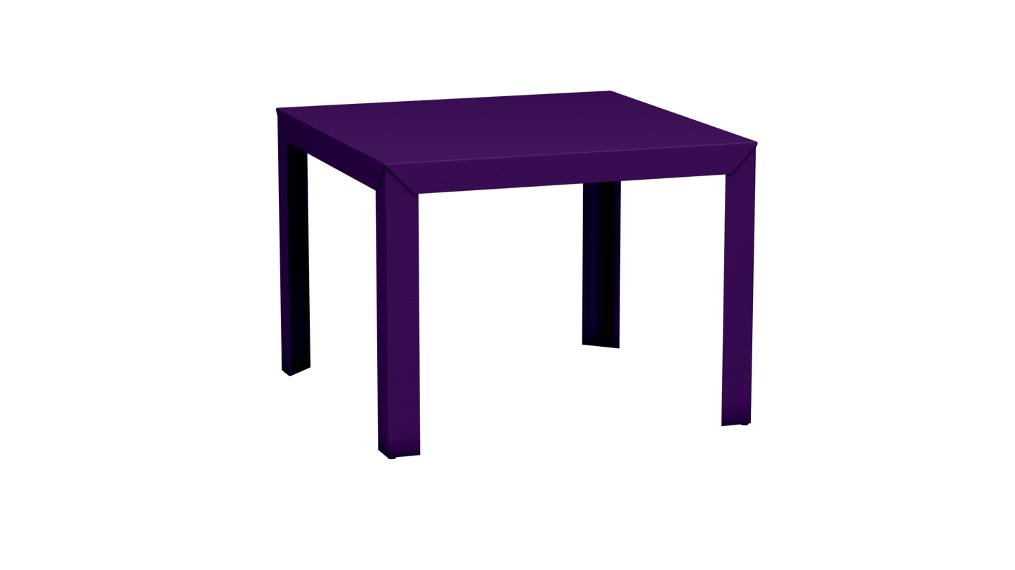 Table carrée en aluminium 100cm Zef - MATIERE GRISE - La Maison MilanaiseUltra Violet 172Droits