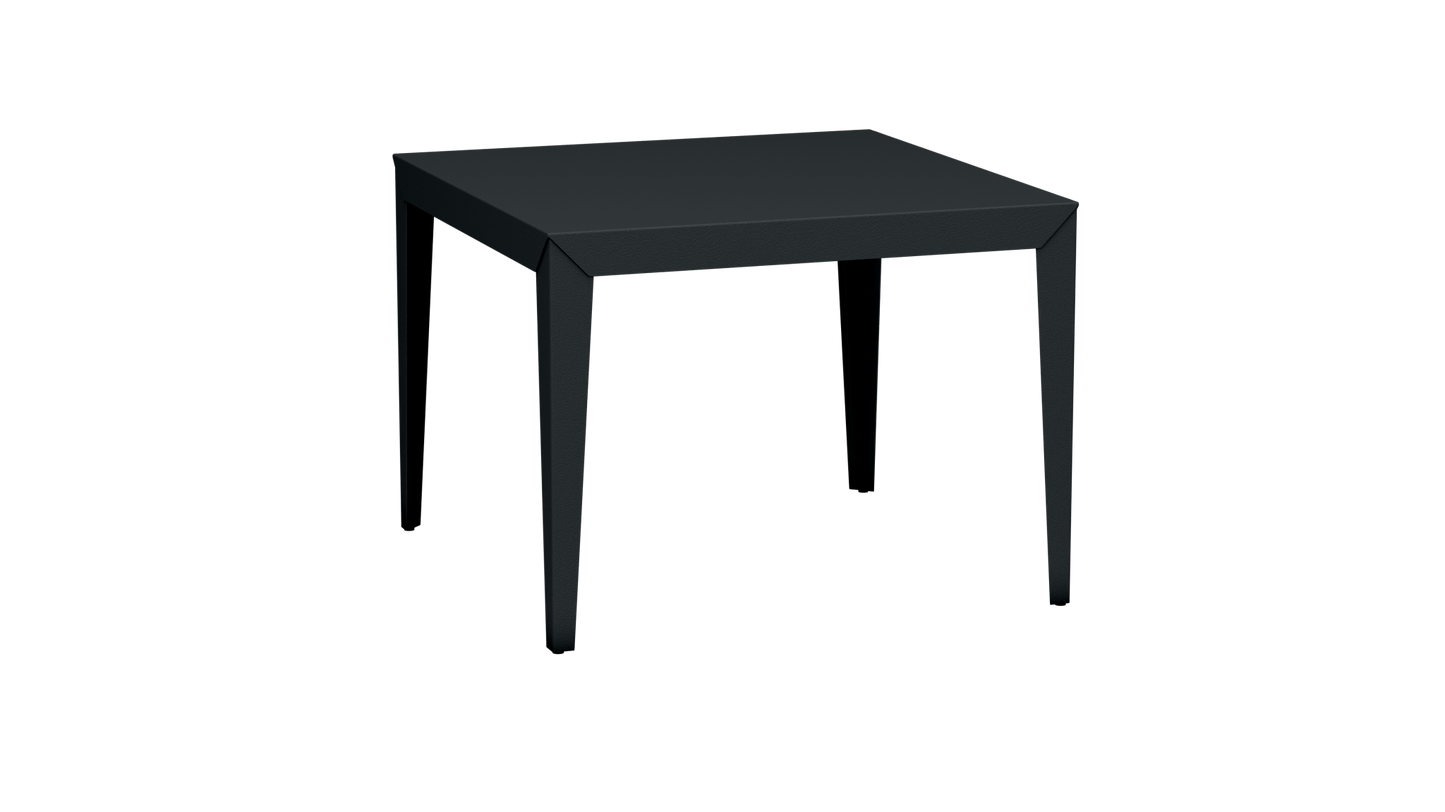 Table carrée en aluminium 100cm Zef - MATIERE GRISE - La Maison MilanaiseAnthracite 222Fuselés