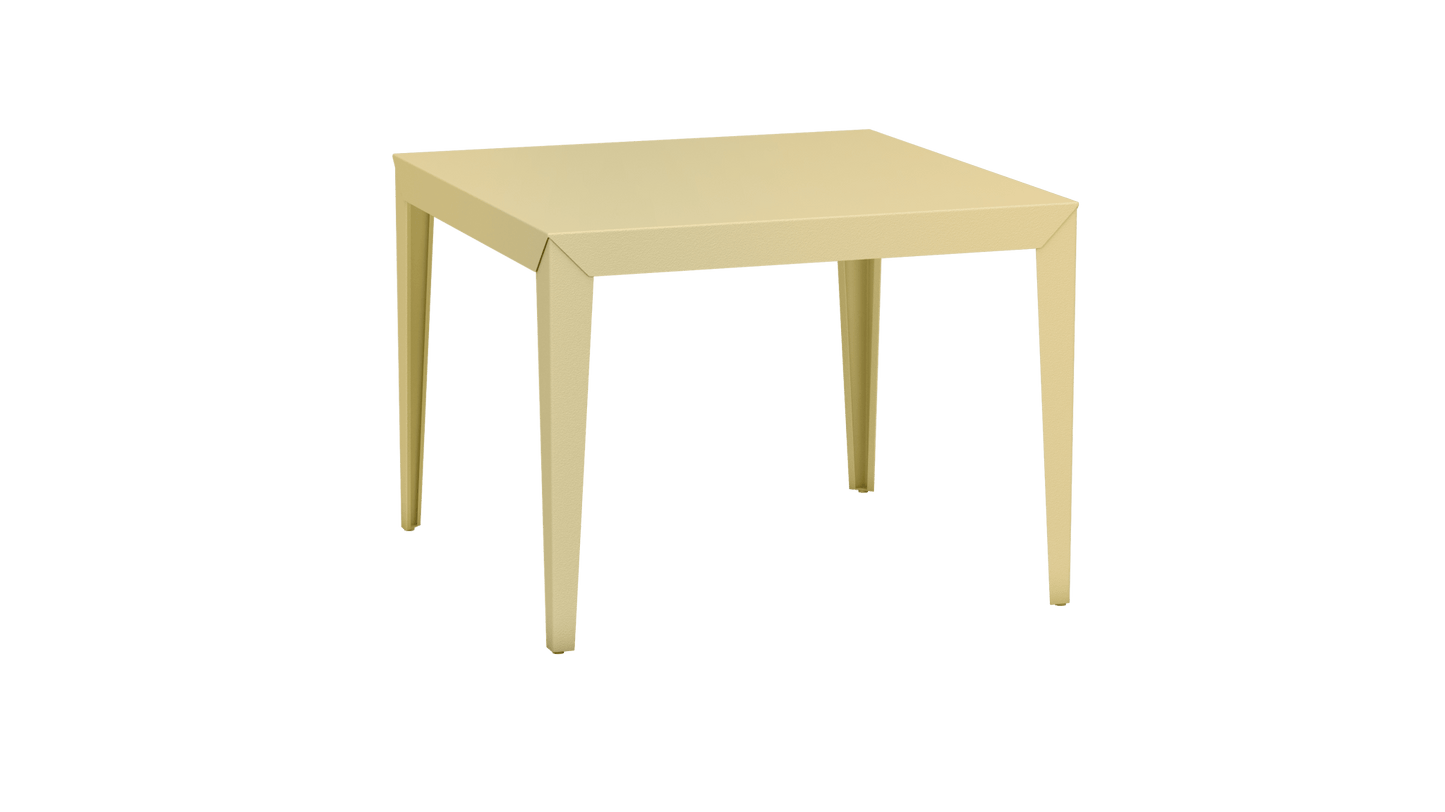 Table carrée en aluminium 100cm Zef - MATIERE GRISE - La Maison MilanaiseChampagne 231Fuselés