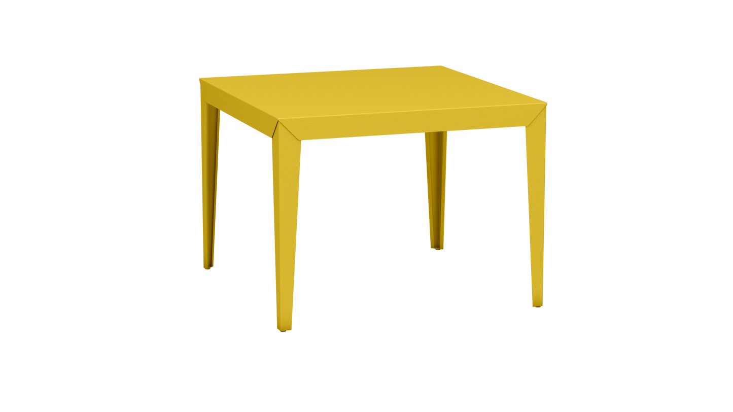 Table carrée en aluminium 100cm Zef - MATIERE GRISE - La Maison MilanaisePoussin 014Fuselés
