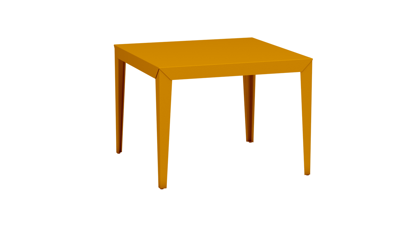 Table carrée en aluminium 100cm Zef - MATIERE GRISE - La Maison MilanaiseSafran 131Fuselés