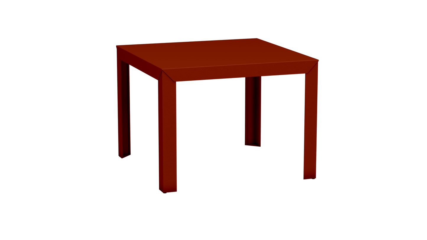 Table carrée en aluminium 100cm Zef - MATIERE GRISE - La Maison MilanaiseTerracotta 142Droits