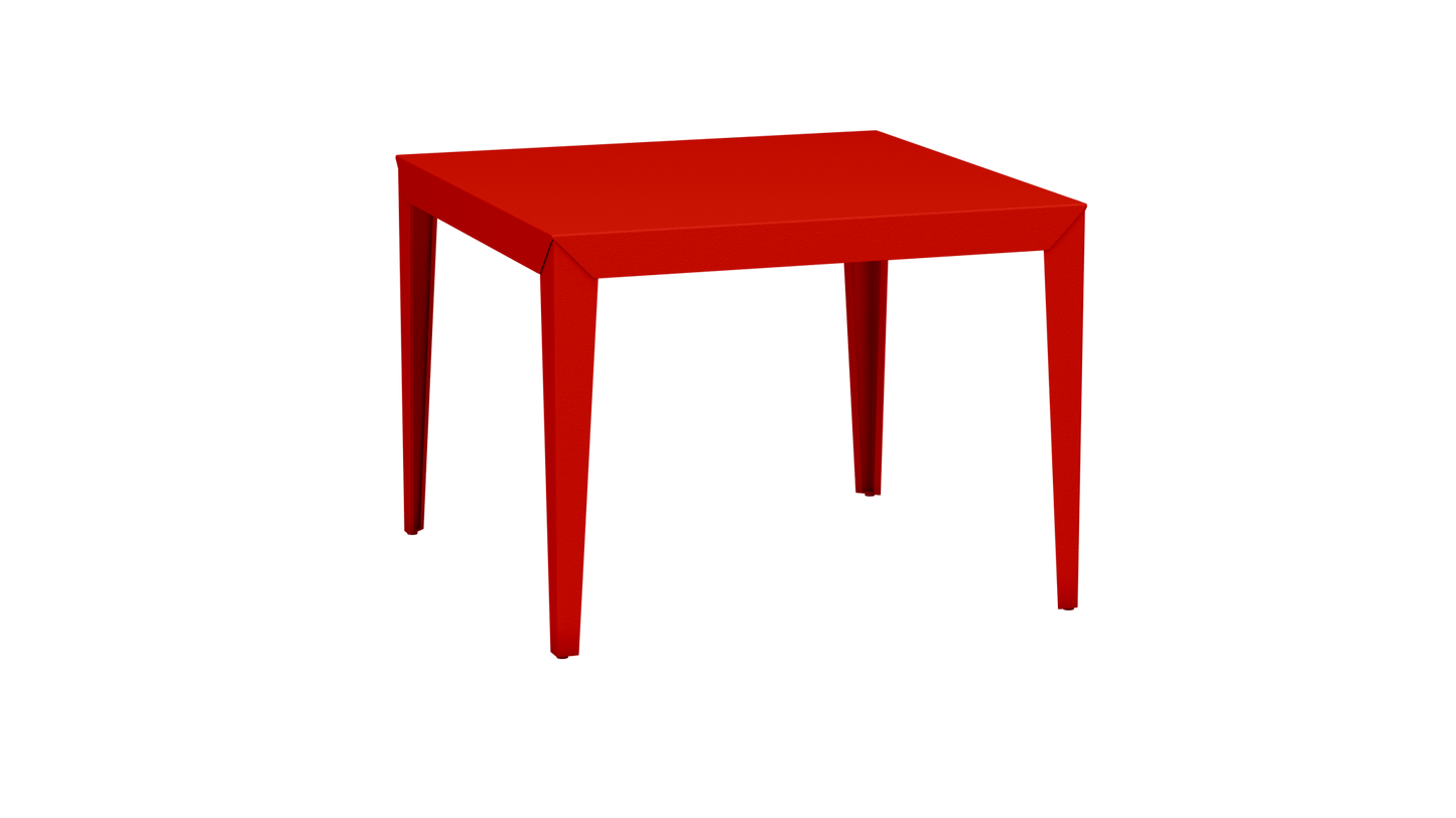 Table carrée en aluminium 100cm Zef - MATIERE GRISE - La Maison MilanaiseCorail 032Fuselés