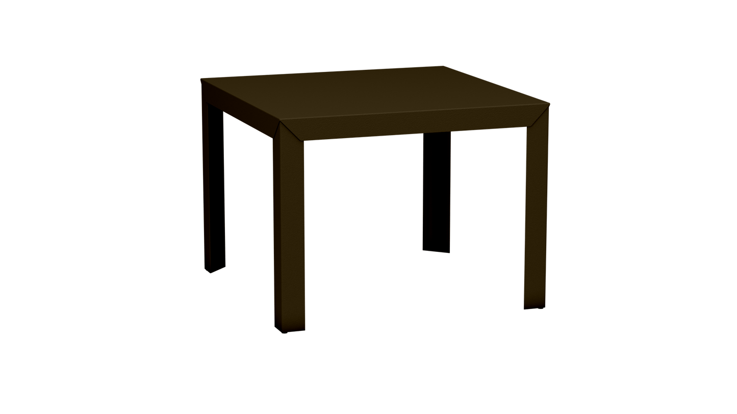 Table carrée en aluminium 100cm Zef - MATIERE GRISE - La Maison MilanaiseBronze 181Droits