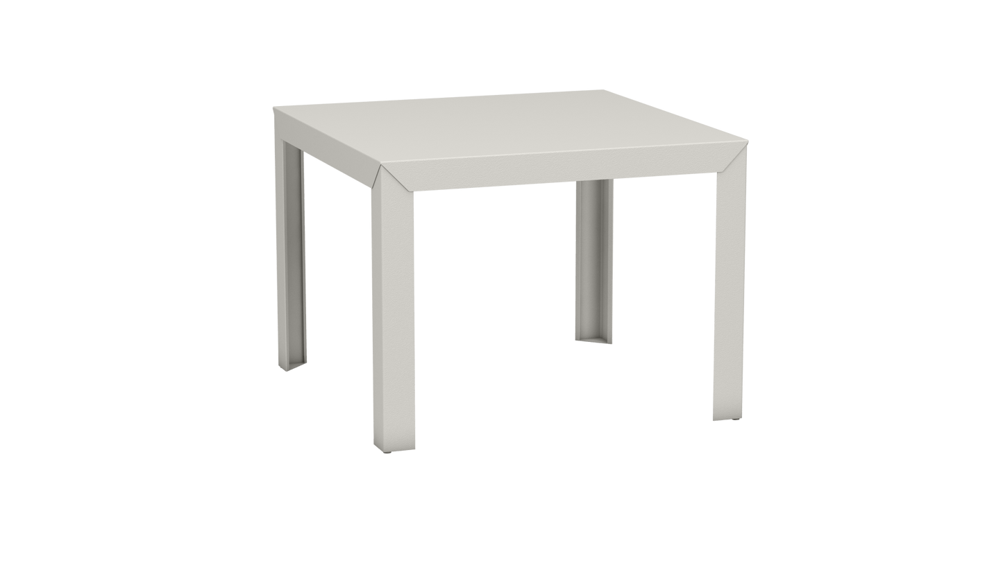 Table carrée en aluminium 100cm Zef - MATIERE GRISE - La Maison MilanaiseCraie 023Droits
