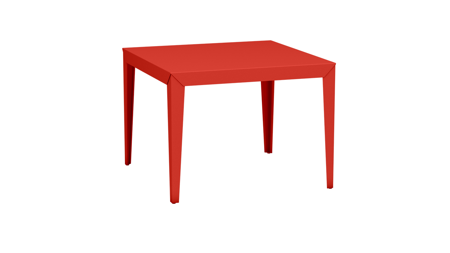 Table carrée en aluminium 100cm Zef - MATIERE GRISE - La Maison MilanaisePêche 143Fuselés