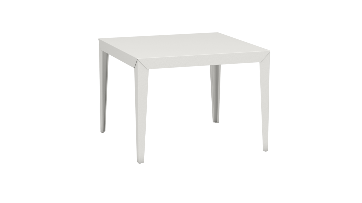 Table carrée en aluminium 100cm Zef - MATIERE GRISE - La Maison MilanaiseBlanc 001Fuselés