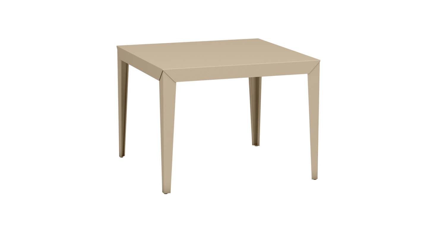 Table carrée en aluminium 100cm Zef - MATIERE GRISE - La Maison MilanaiseCrème 190Fuselés