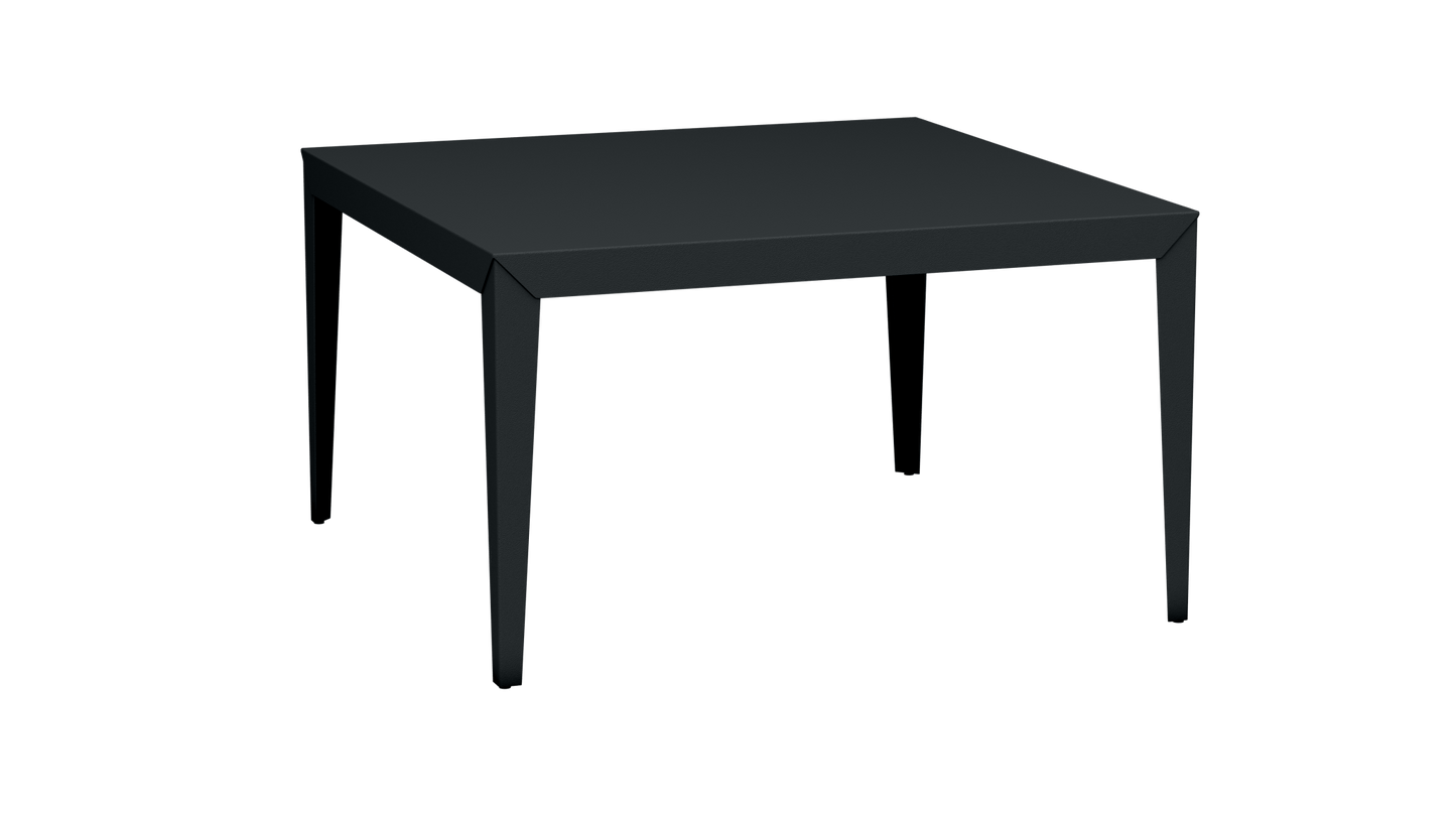 Table carrée en aluminium 130cm Zef - MATIERE GRISE - La Maison MilanaiseAnthracite 222Fuselés