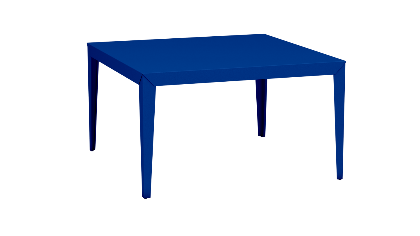 Table carrée en aluminium 130cm Zef - MATIERE GRISE - La Maison MilanaiseBleu pur 112Fuselés