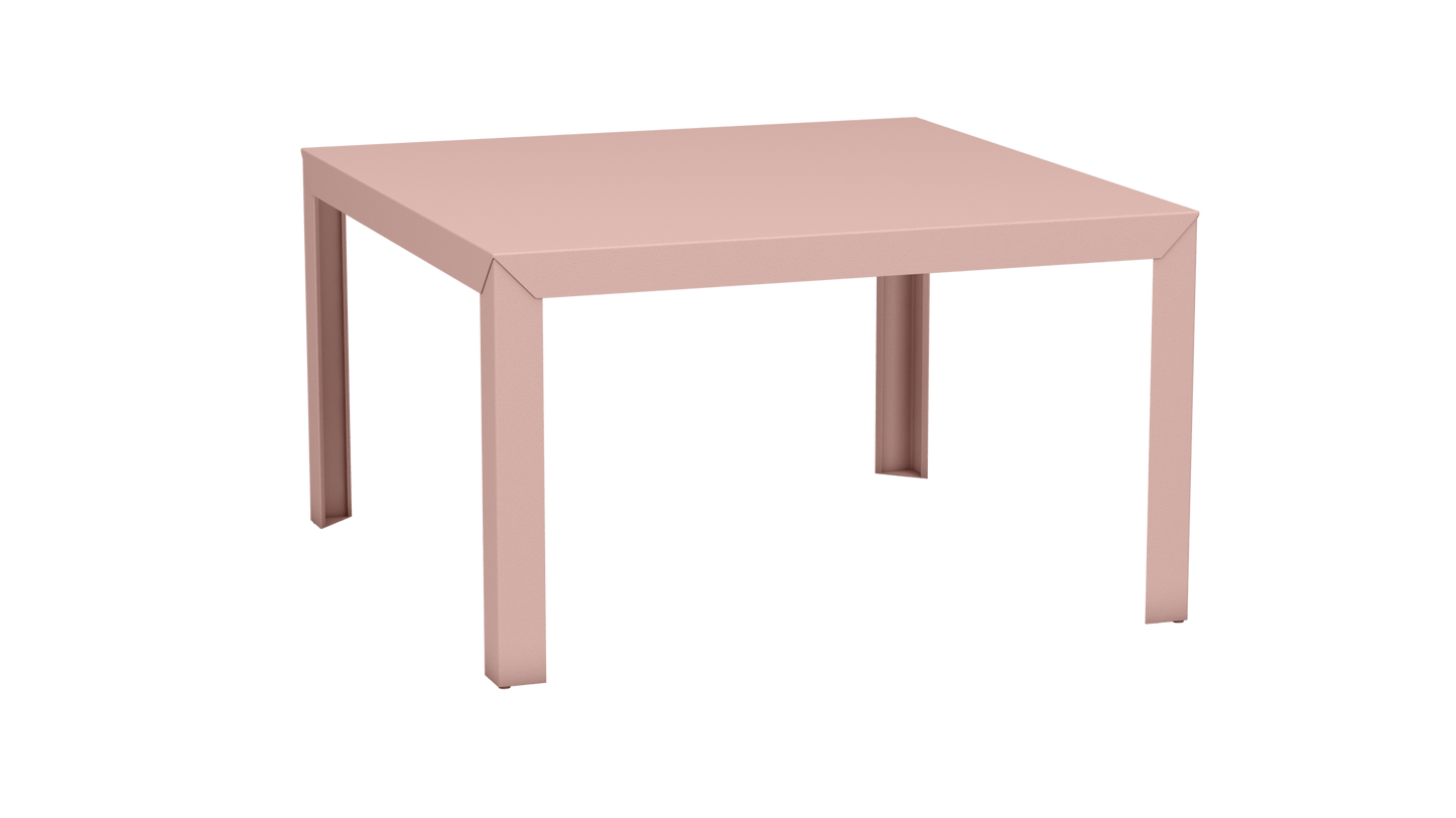 Table carrée en aluminium 130cm Zef - MATIERE GRISE - La Maison MilanaiseBaby pink 162Droits