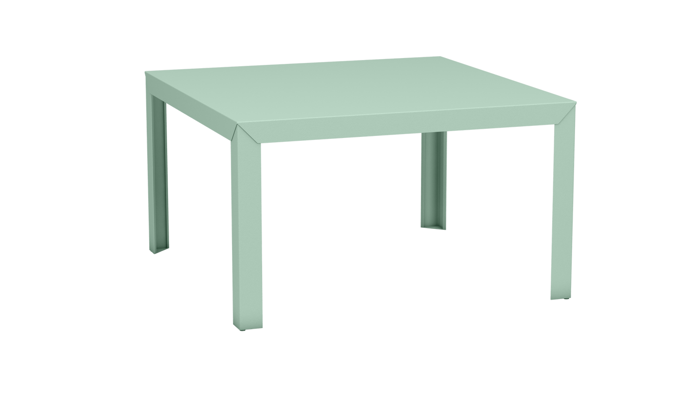 Table carrée en aluminium 130cm Zef - MATIERE GRISE - La Maison MilanaiseVert d'eau 120Droits