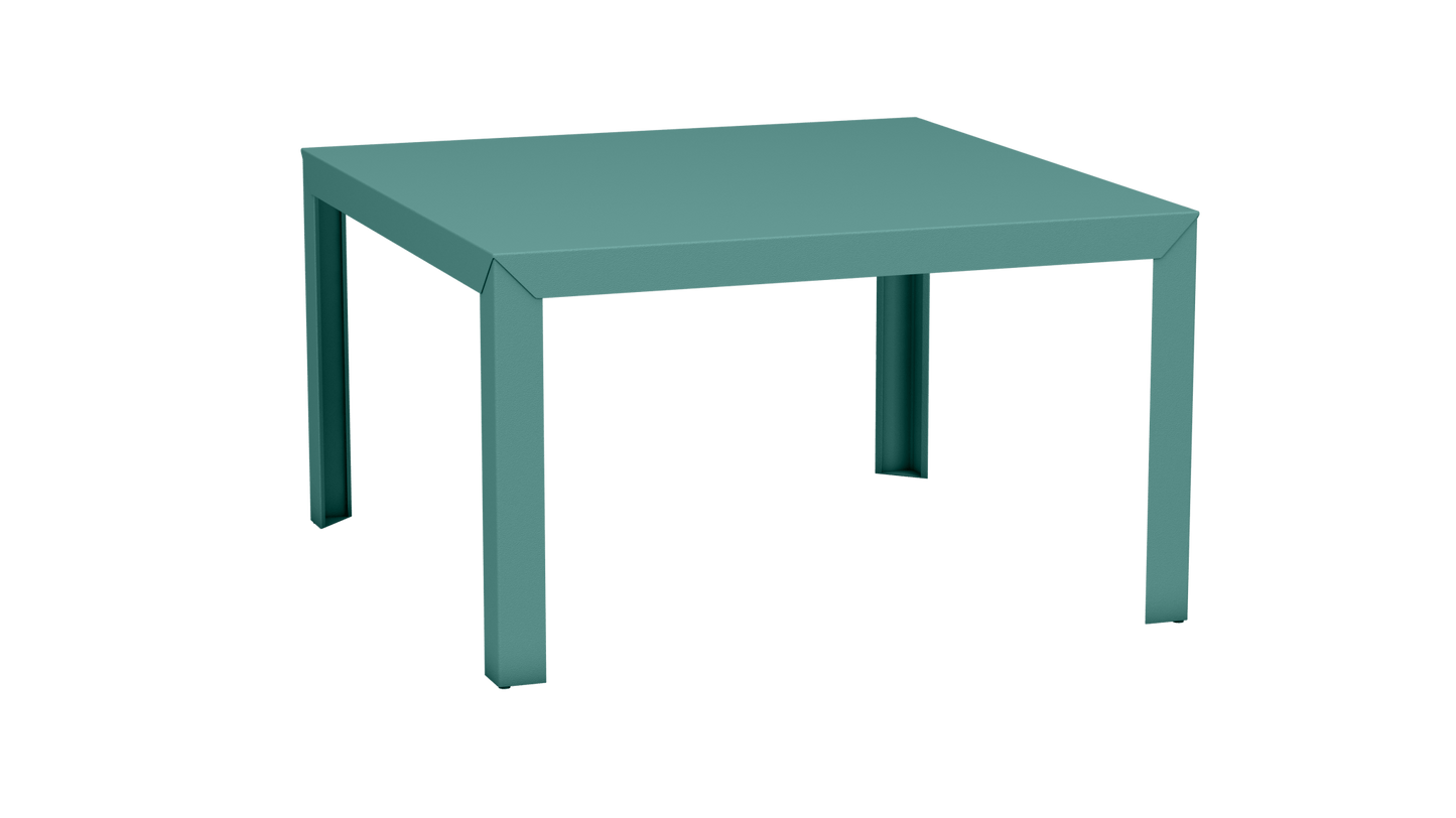 Table carrée en aluminium 130cm Zef - MATIERE GRISE - La Maison MilanaiseCeladon 006Droits