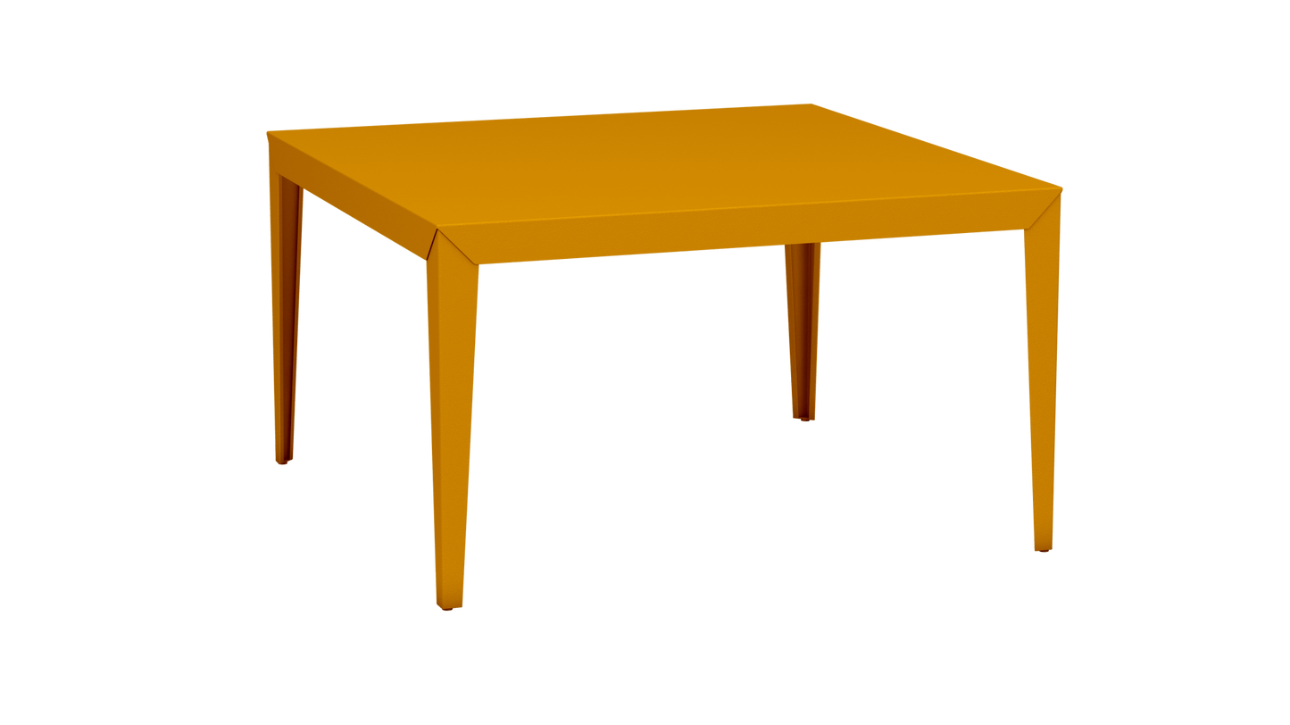 Table carrée en aluminium 130cm Zef - MATIERE GRISE - La Maison MilanaiseSafran 131Droits