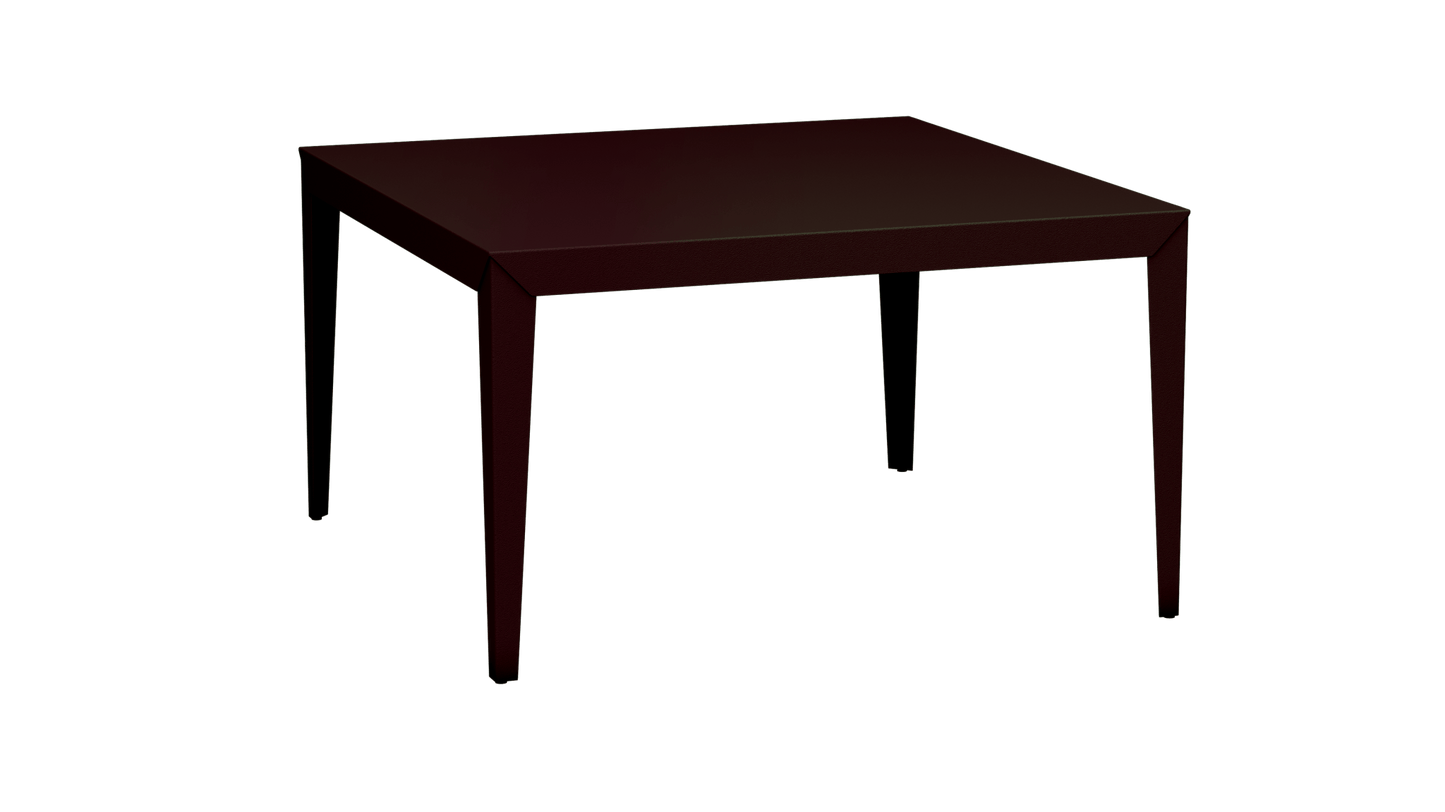 Table carrée en aluminium 130cm Zef - MATIERE GRISE - La Maison MilanaiseViolet de Mars 171Fuselés