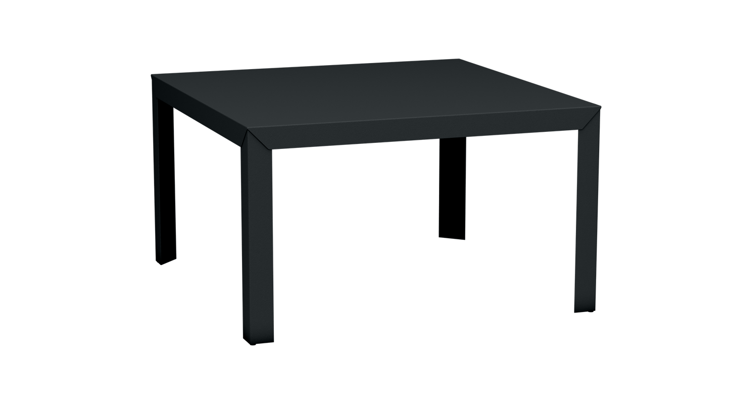 Table carrée en aluminium 130cm Zef - MATIERE GRISE - La Maison MilanaiseAnthracite 222Droits