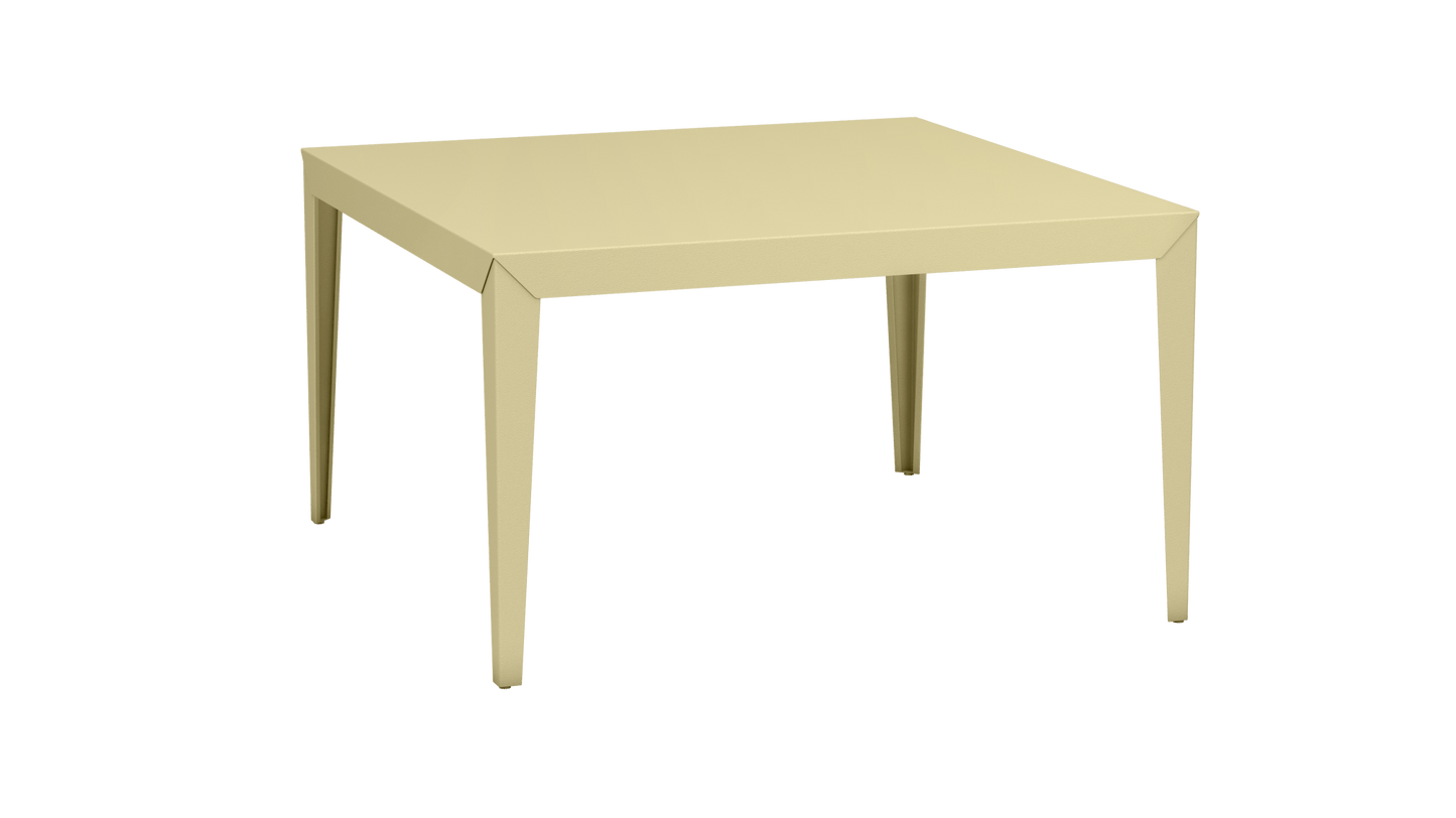 Table carrée en aluminium 130cm Zef - MATIERE GRISE - La Maison MilanaiseChampagne 231Droits