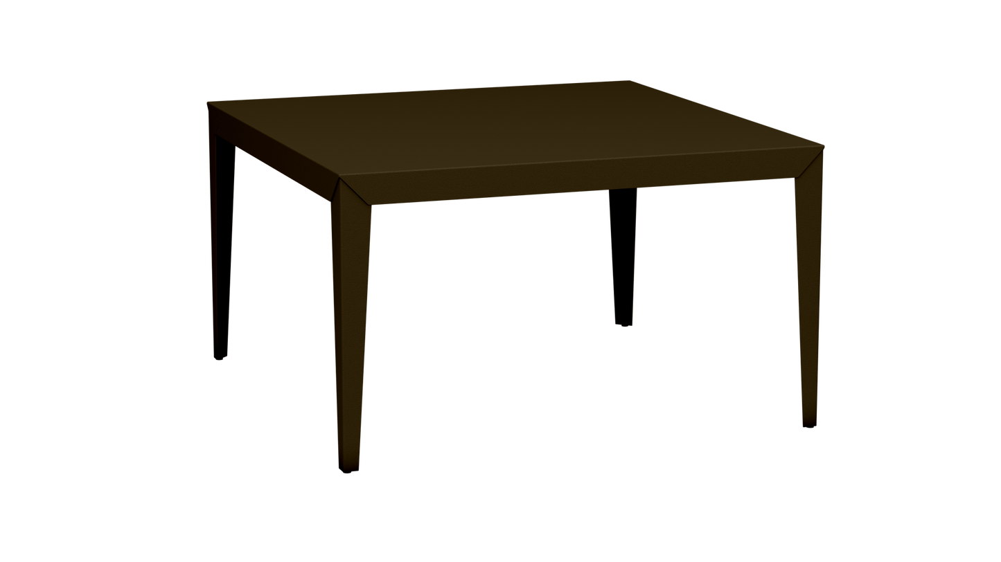 Table carrée en aluminium 130cm Zef - MATIERE GRISE - La Maison MilanaiseBronze 181Droits