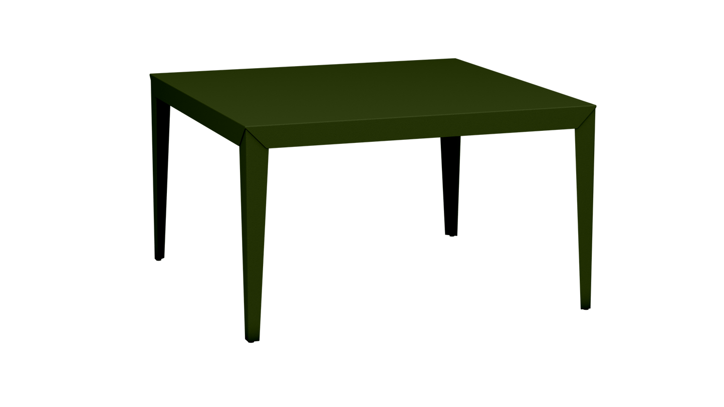 Table carrée en aluminium 130cm Zef - MATIERE GRISE - La Maison MilanaiseKaki 122Droits