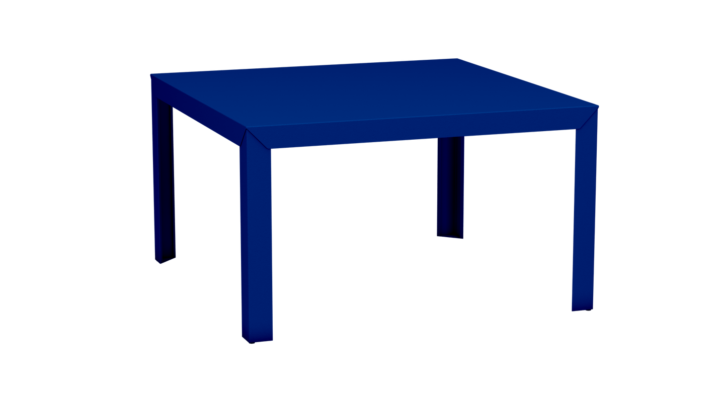 Table carrée en aluminium 130cm Zef - MATIERE GRISE - La Maison MilanaiseBleu pur 112Droits