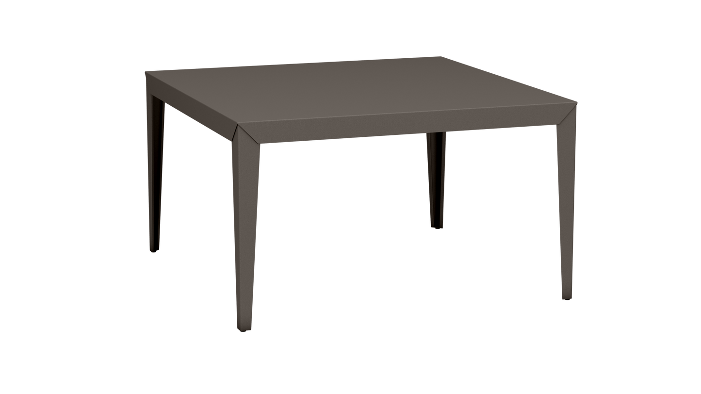 Table carrée en aluminium 130cm Zef - MATIERE GRISE - La Maison MilanaiseTaupe 192Droits