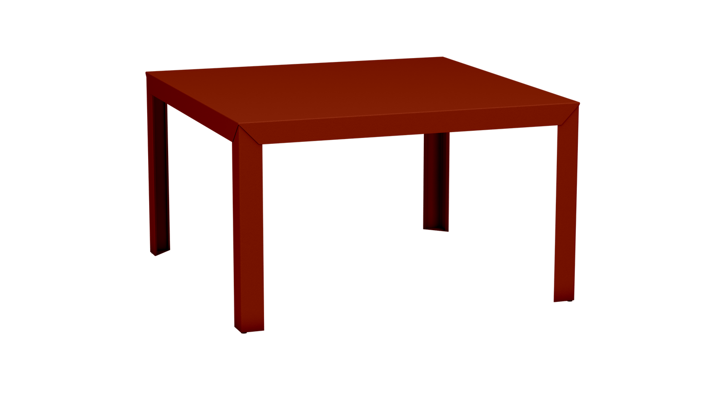 Table carrée en aluminium 130cm Zef - MATIERE GRISE - La Maison MilanaiseTerracotta 142Droits