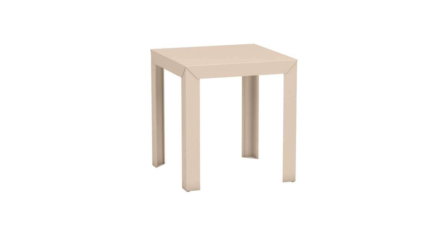 Table carrée en aluminium 70cm Zef - MATIERE GRISE - La Maison MilanaiseEggshell 161Droits