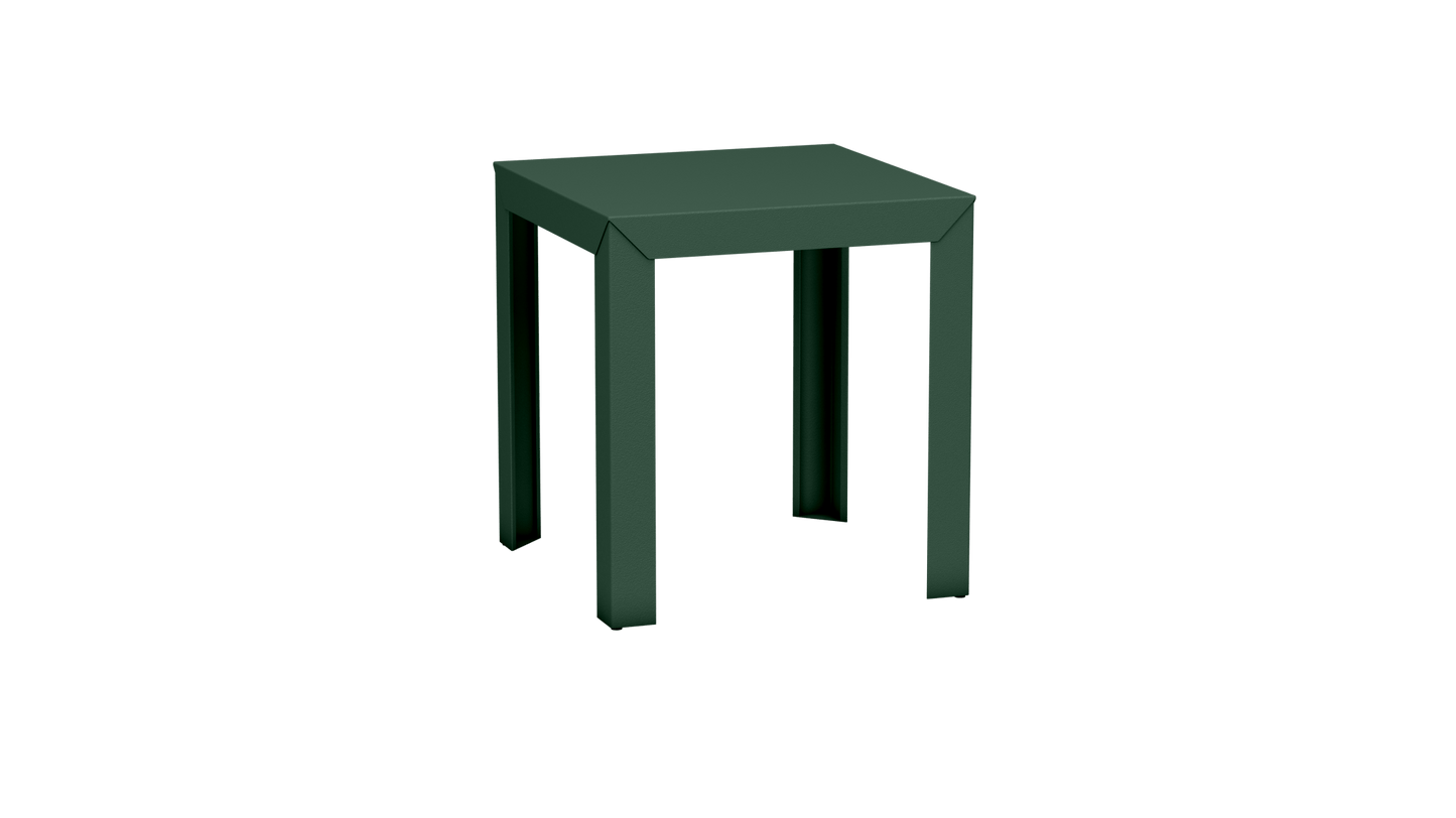 Table carrée en aluminium 70cm Zef - MATIERE GRISE - La Maison MilanaiseOlive 121Droits