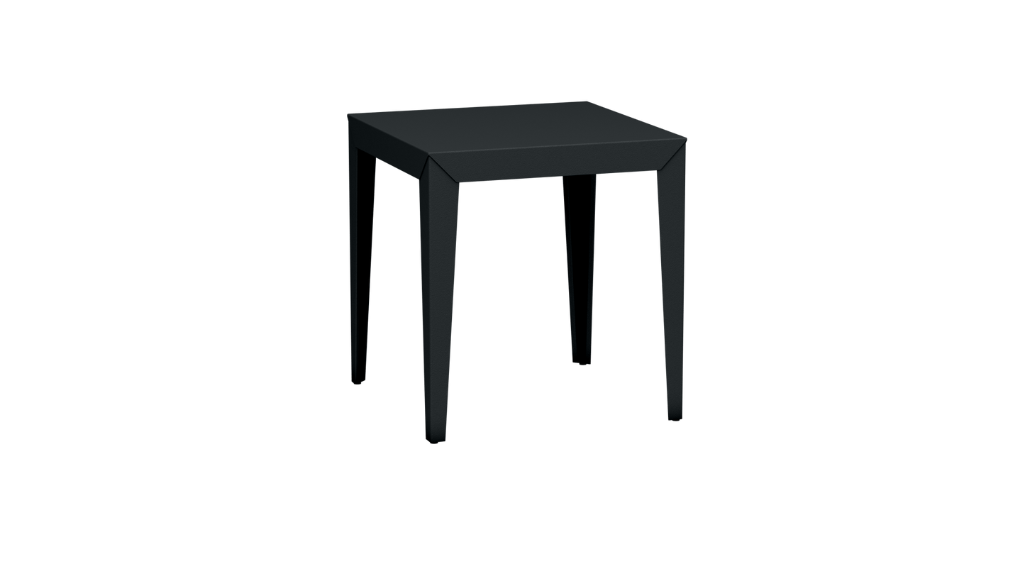 Table carrée en aluminium 70cm Zef - MATIERE GRISE - La Maison MilanaiseAnthracite 222Fuselés