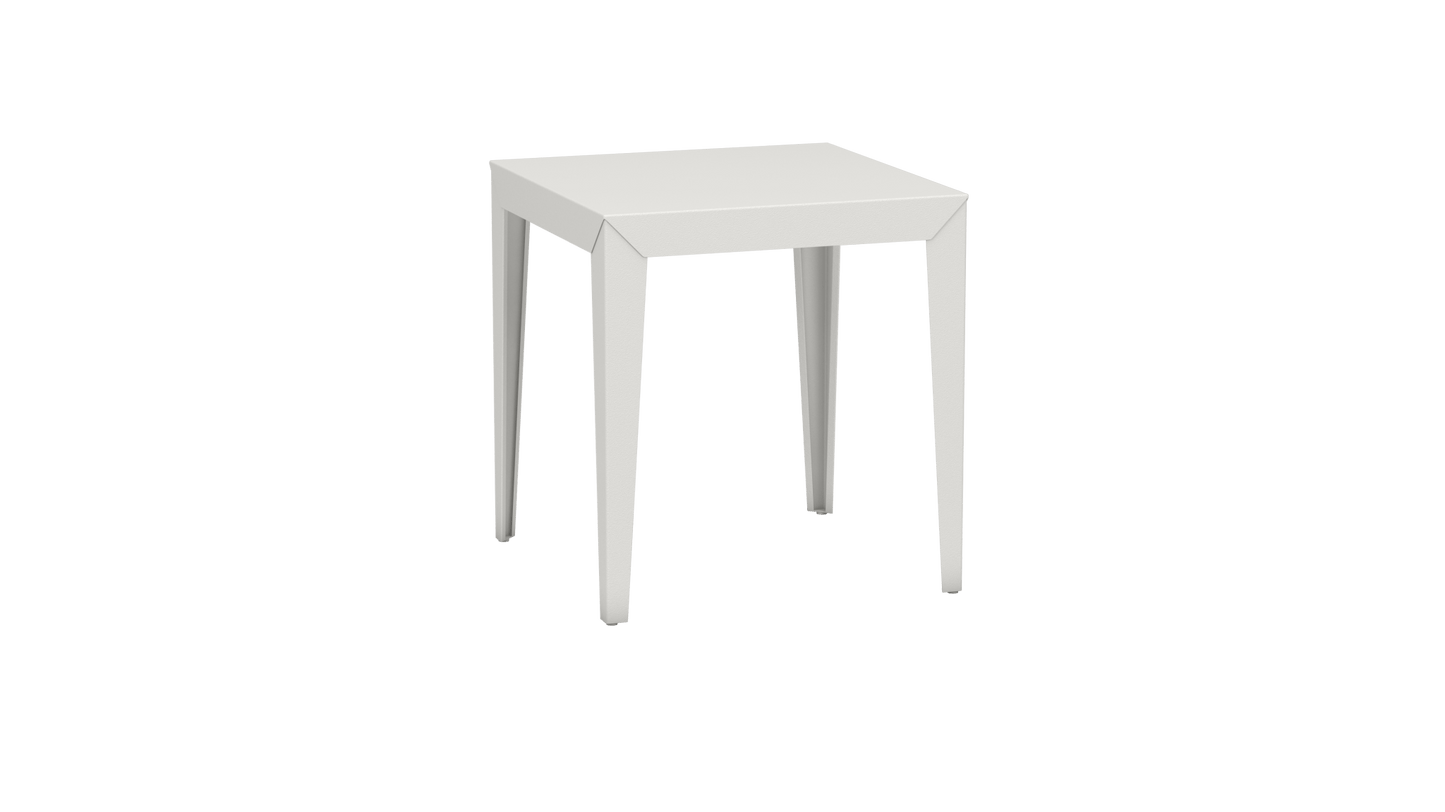Table carrée en aluminium 70cm Zef - MATIERE GRISE - La Maison MilanaiseBlanc 001Fuselés
