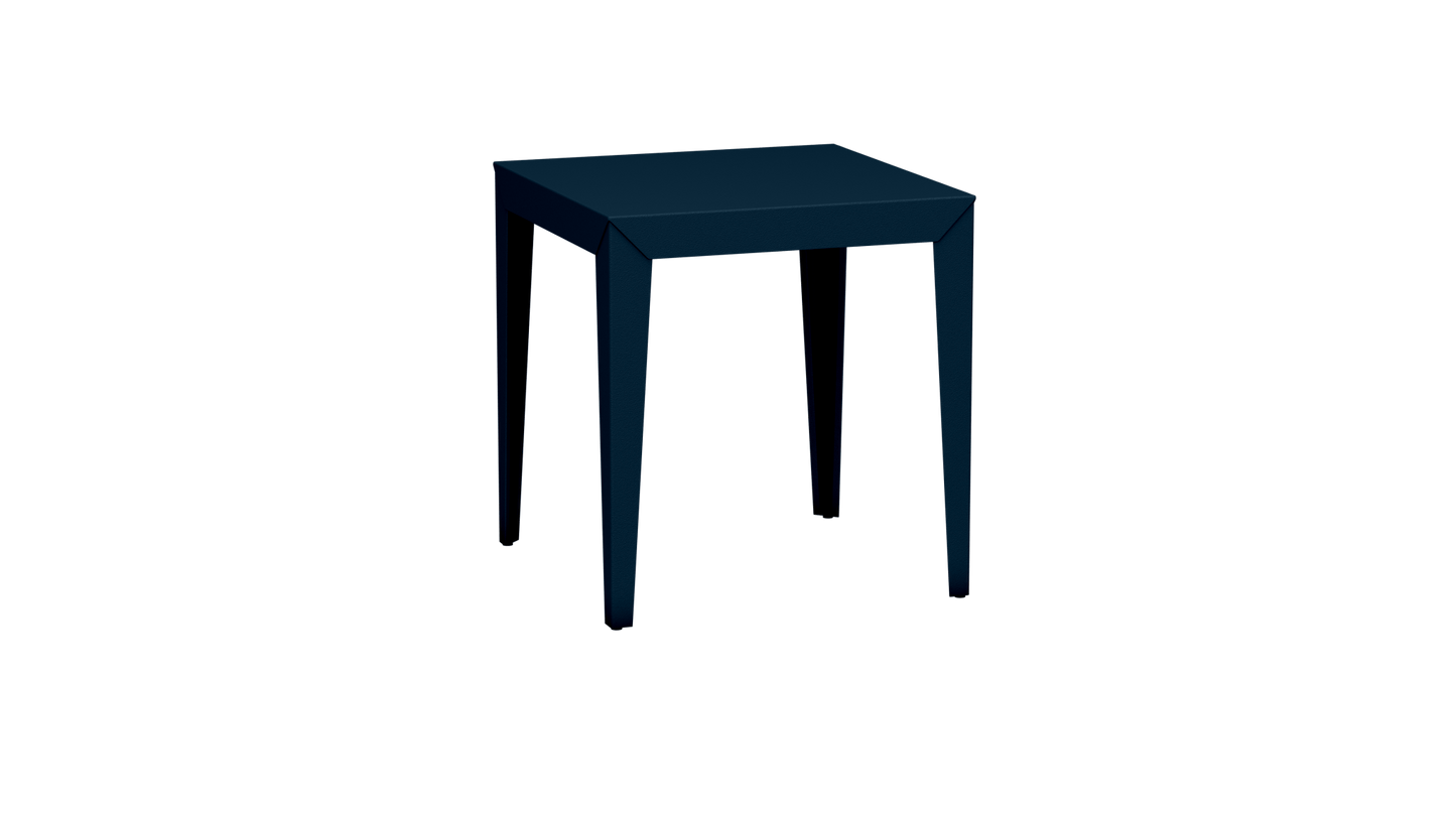 Table carrée en aluminium 70cm Zef - MATIERE GRISE - La Maison MilanaiseDenim 007Fuselés