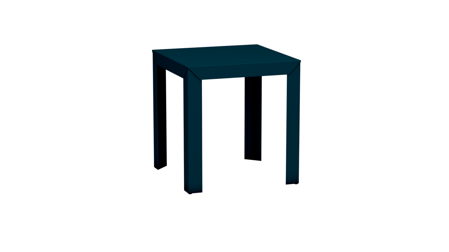 Table carrée en aluminium 70cm Zef - MATIERE GRISE - La Maison MilanaiseCanard 115Droits