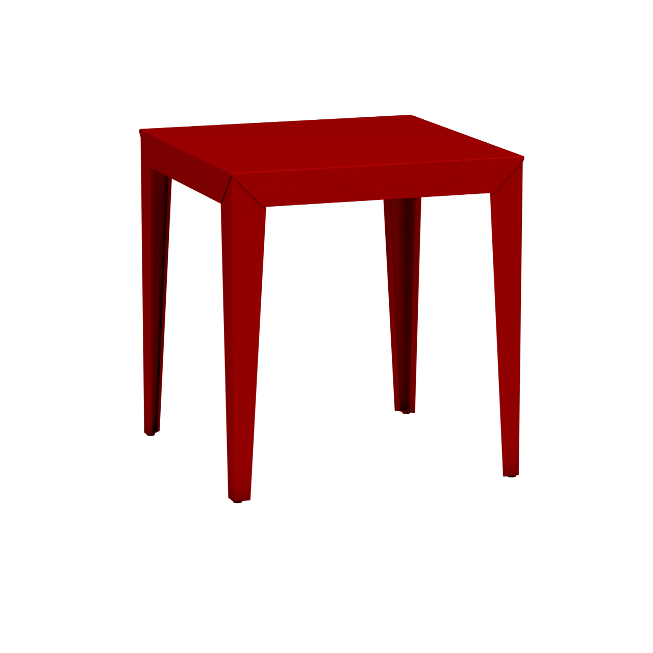 Table carrée en aluminium 70cm Zef - MATIERE GRISE - La Maison MilanaiseVermillon 012Fuselés