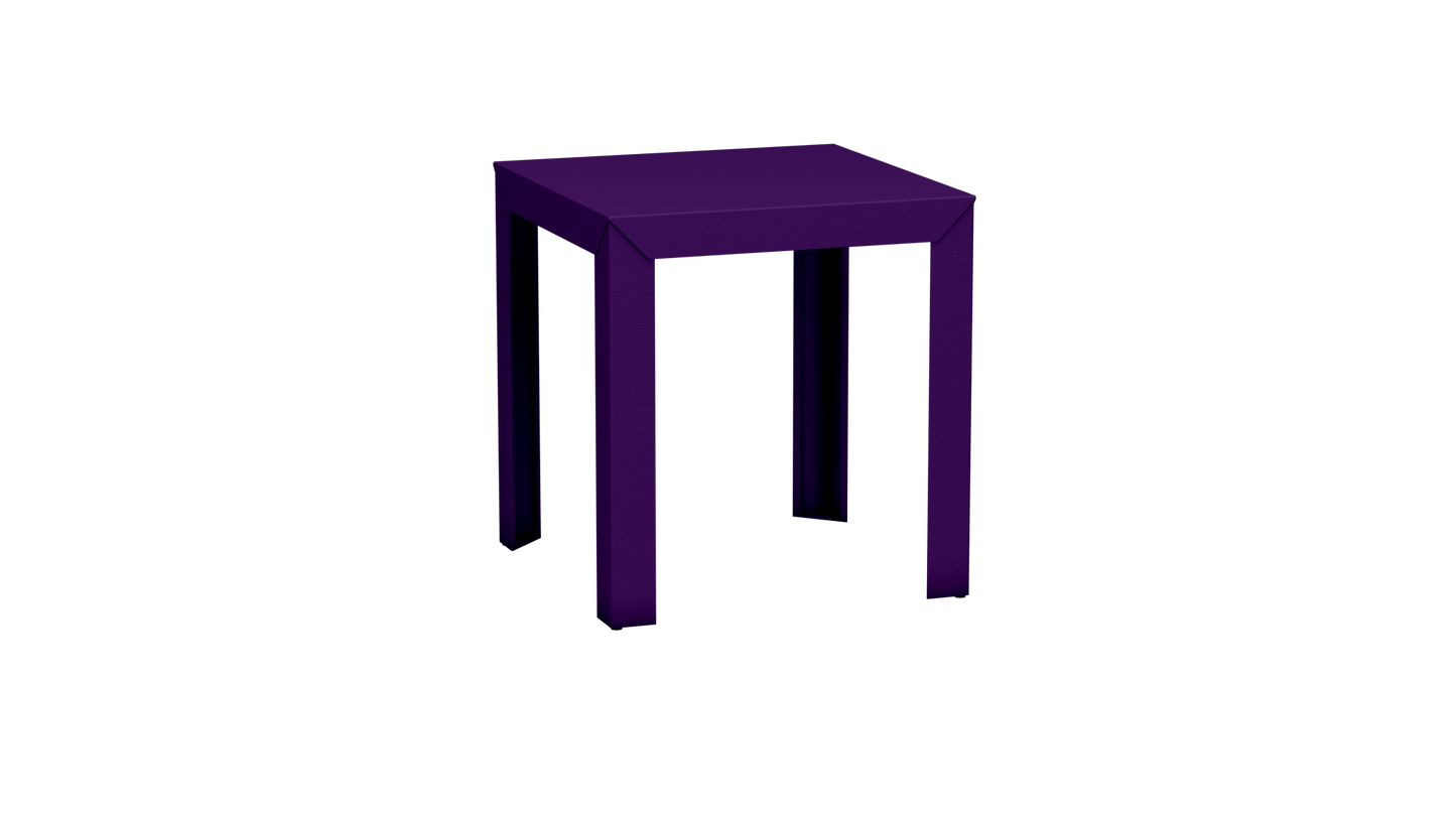 Table carrée en aluminium 70cm Zef - MATIERE GRISE - La Maison MilanaiseUltra Violet 172Droits