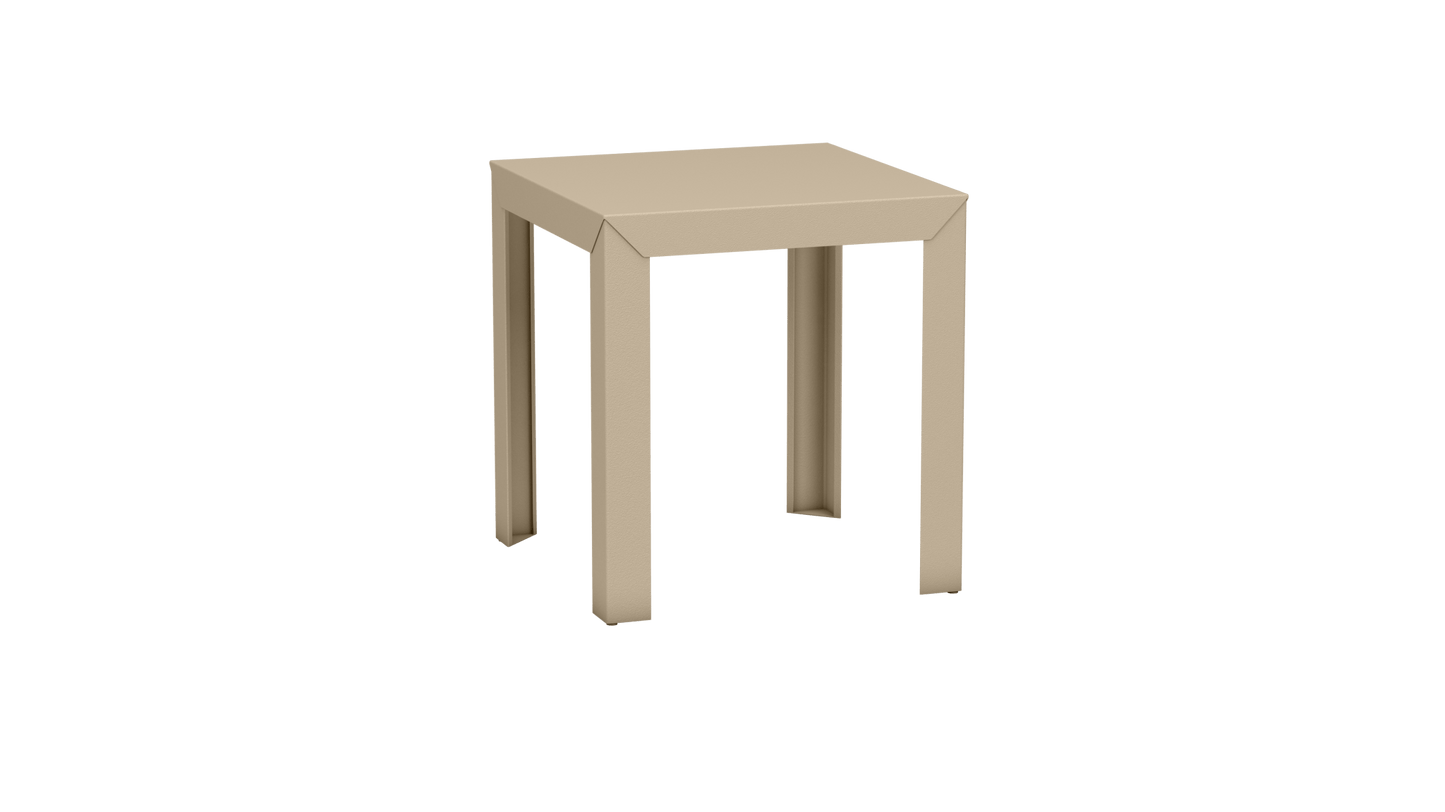 Table carrée en aluminium 70cm Zef - MATIERE GRISE - La Maison MilanaiseCrème 190Droits