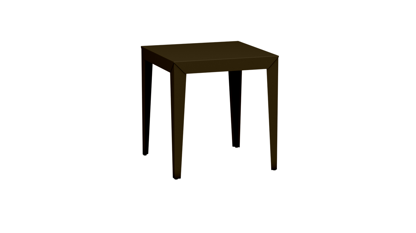 Table carrée en aluminium 70cm Zef - MATIERE GRISE - La Maison MilanaiseBronze 181Fuselés