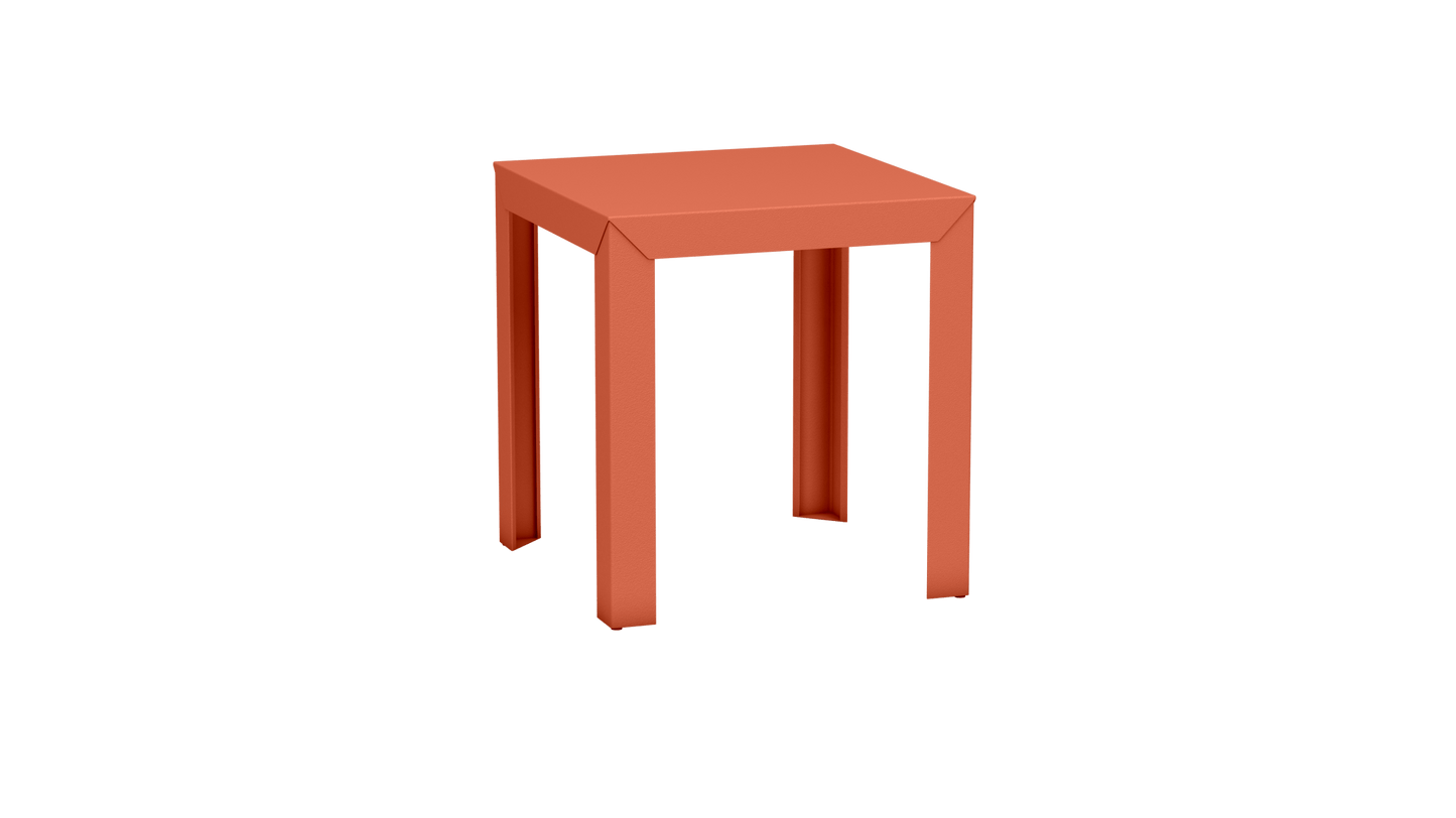 Table carrée en aluminium 70cm Zef - MATIERE GRISE - La Maison MilanaiseOrange givré 144Droits