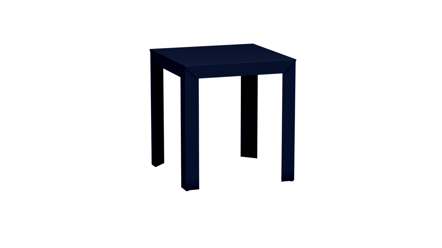 Table carrée en aluminium 70cm Zef - MATIERE GRISE - La Maison MilanaiseNuit 114Droits